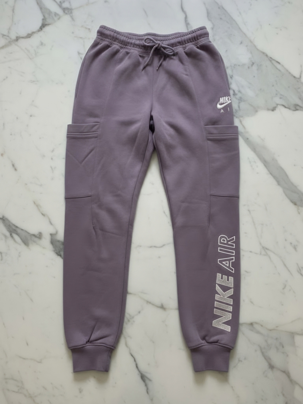 Nike Kids Purple Cargo Joggers with NIKE AIR Logo